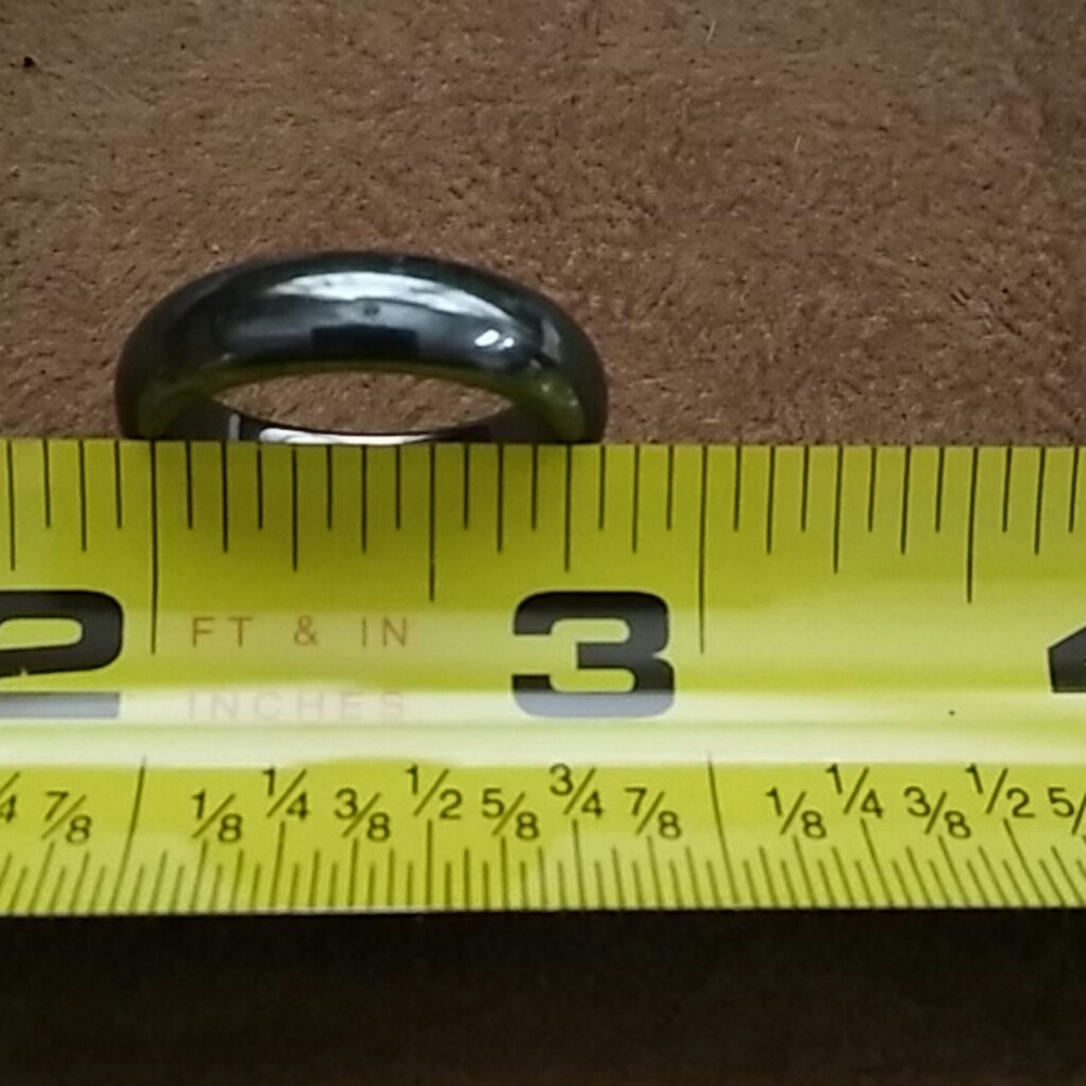 Black Hematite Ring - Picture 3 of 6